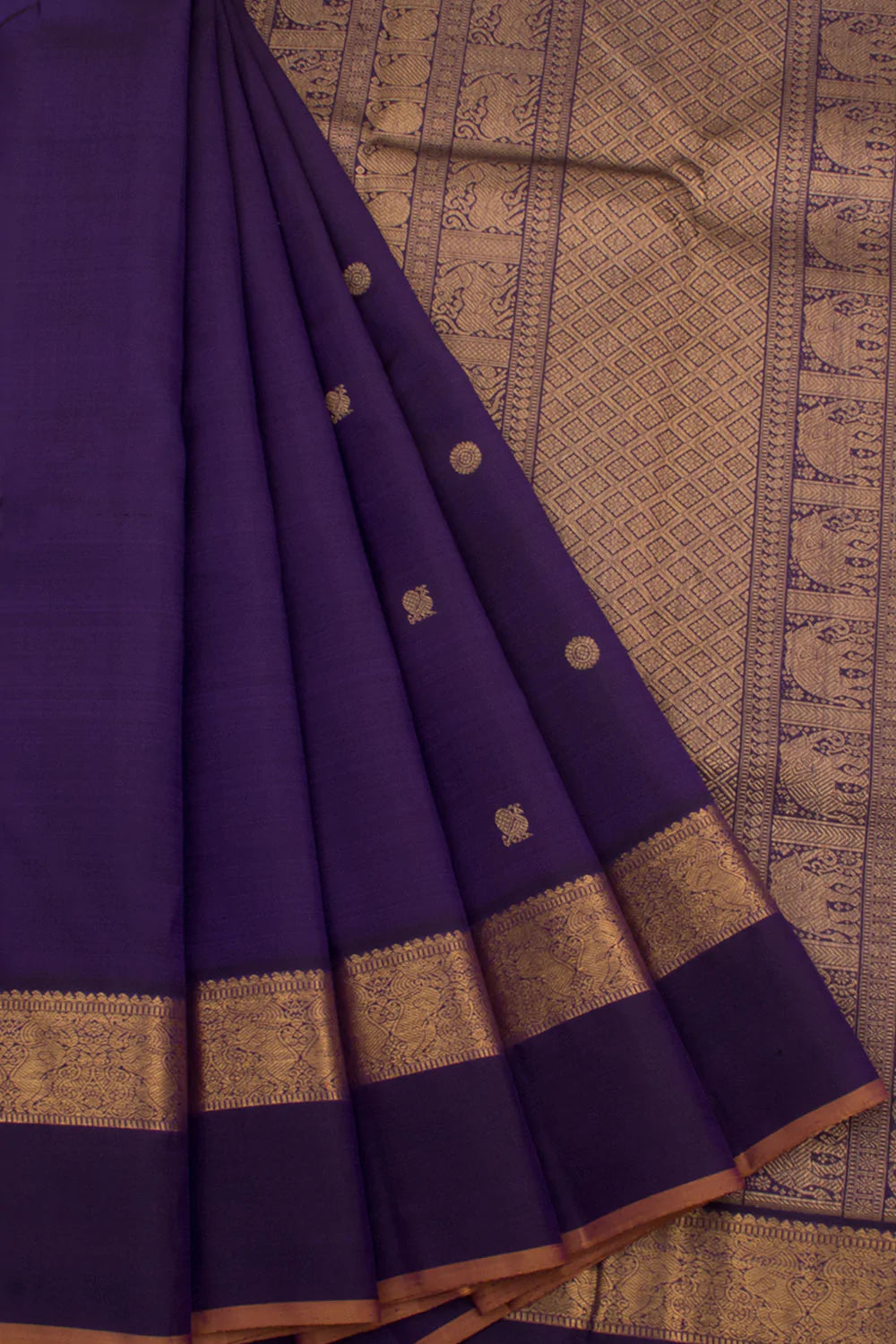 Royal Blue Kanjivaram Silk Saree
