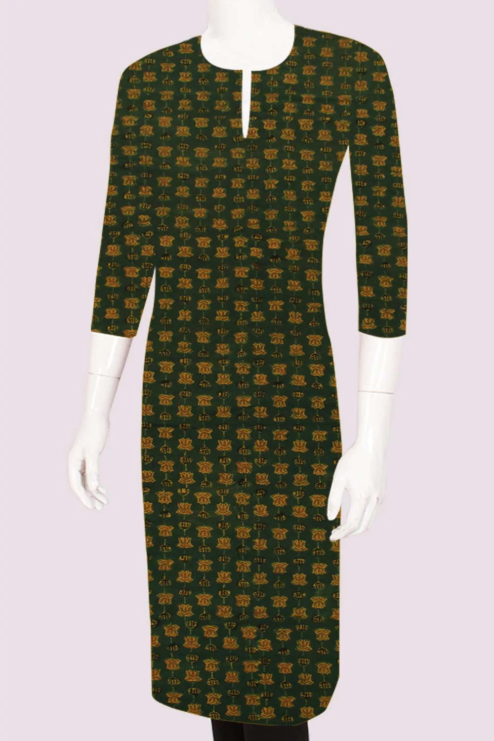 Ajrakh Printed Cotton Kurta Material