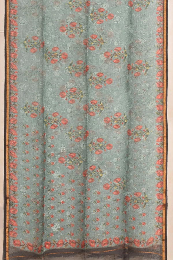 Digital Printed Linen 2-Piece Salwar Suit Material-Rutambhara-RUTAMBHARA