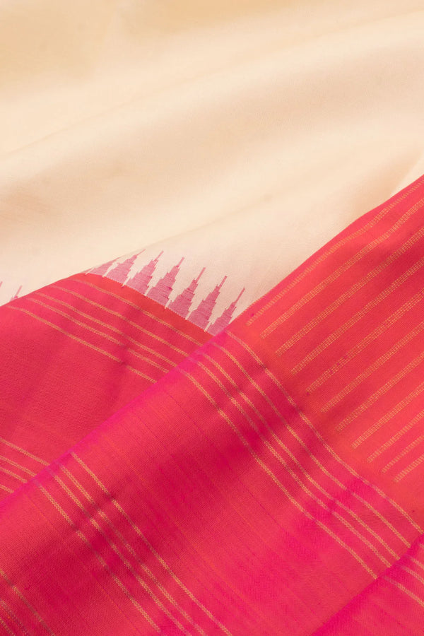 Pure Zari Korvai Kanjivaram Silk Saree-Rutambhara-RUTAMBHARA