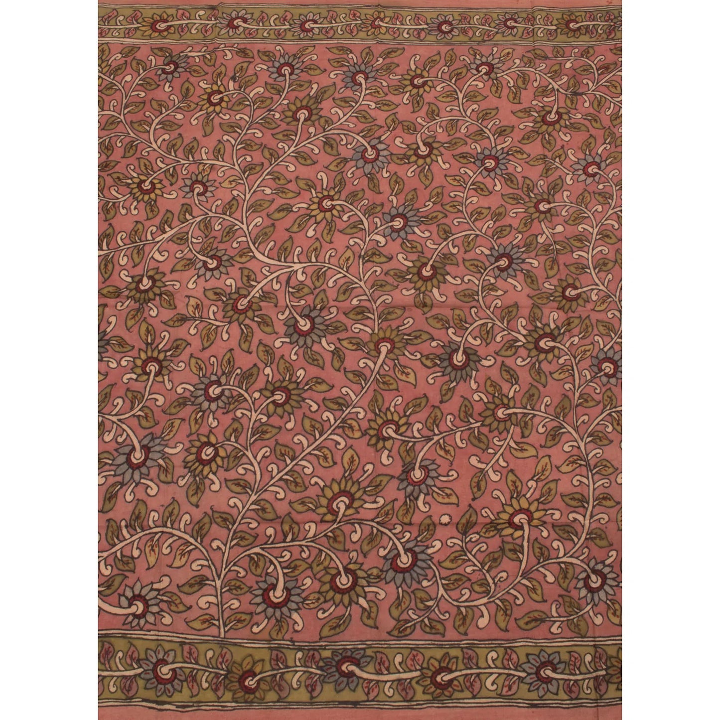 Hand Painted Pen Kalamkari Cotton Blouse Material