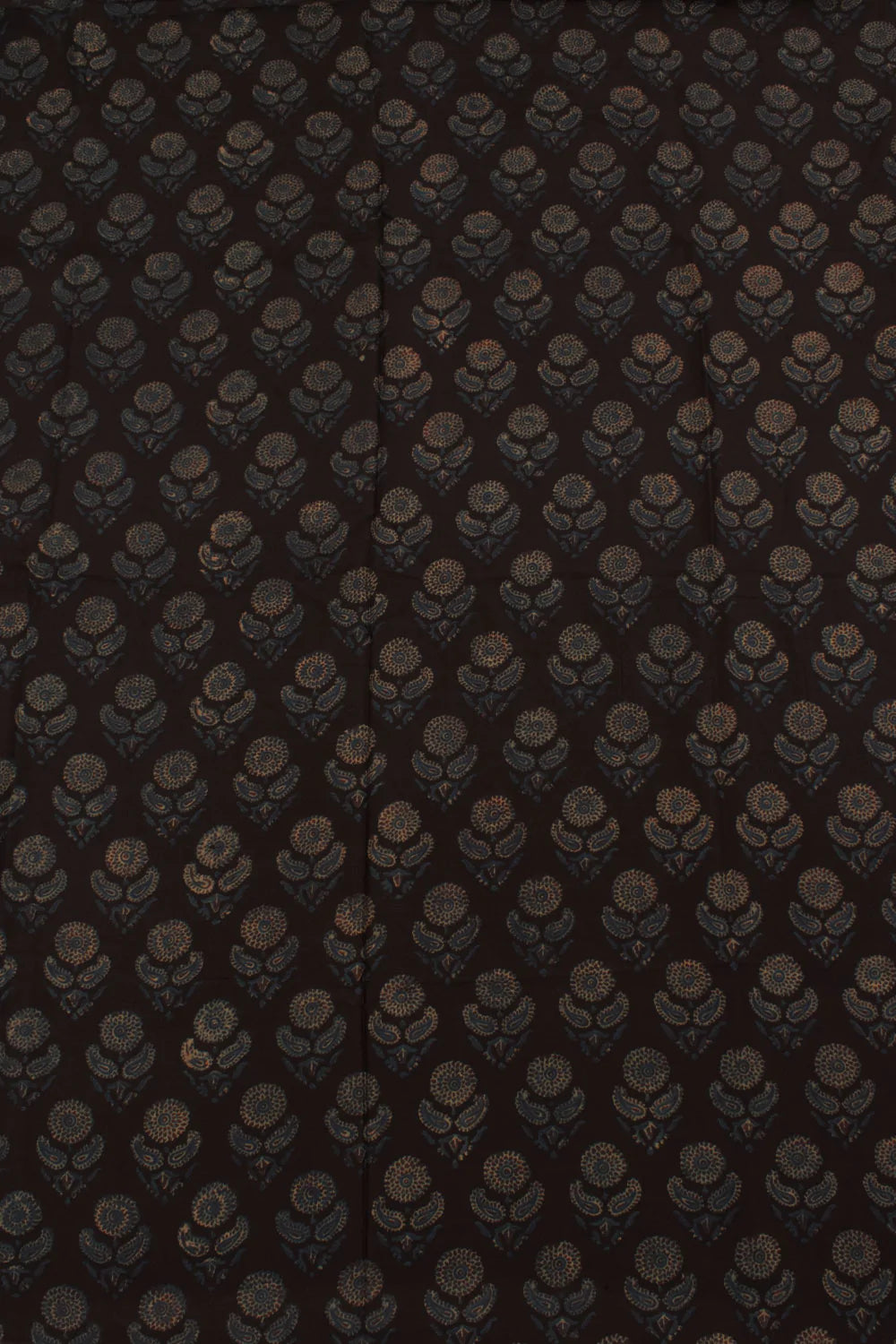 Ajrakh Printed Natural Dye Mulberry Silk Kurta Material