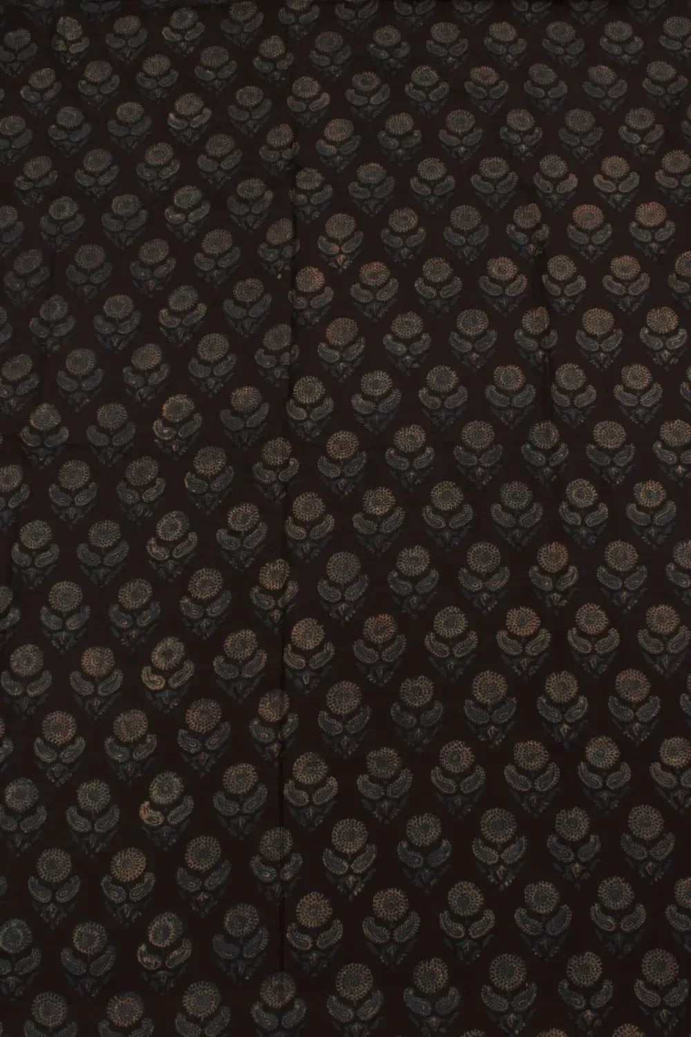 Ajrakh Printed Natural Dye Mulberry Silk Kurta Material-Rutambhara-RUTAMBHARA