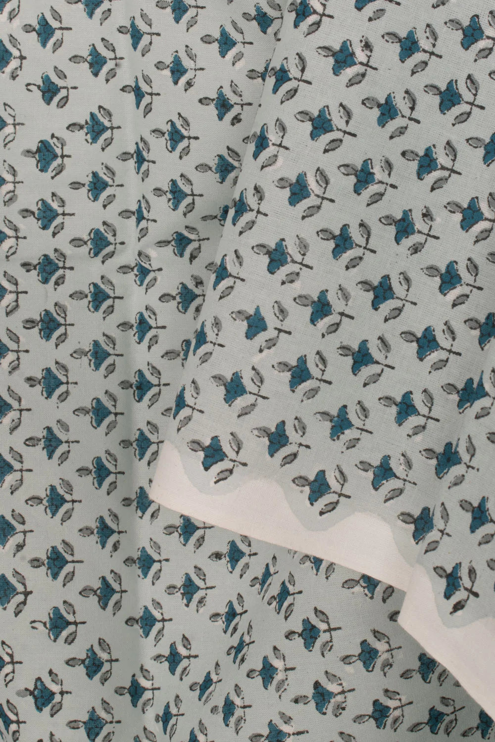 Hand Block Printed Mulmul Cotton 3-Piece Salwar Suit Material