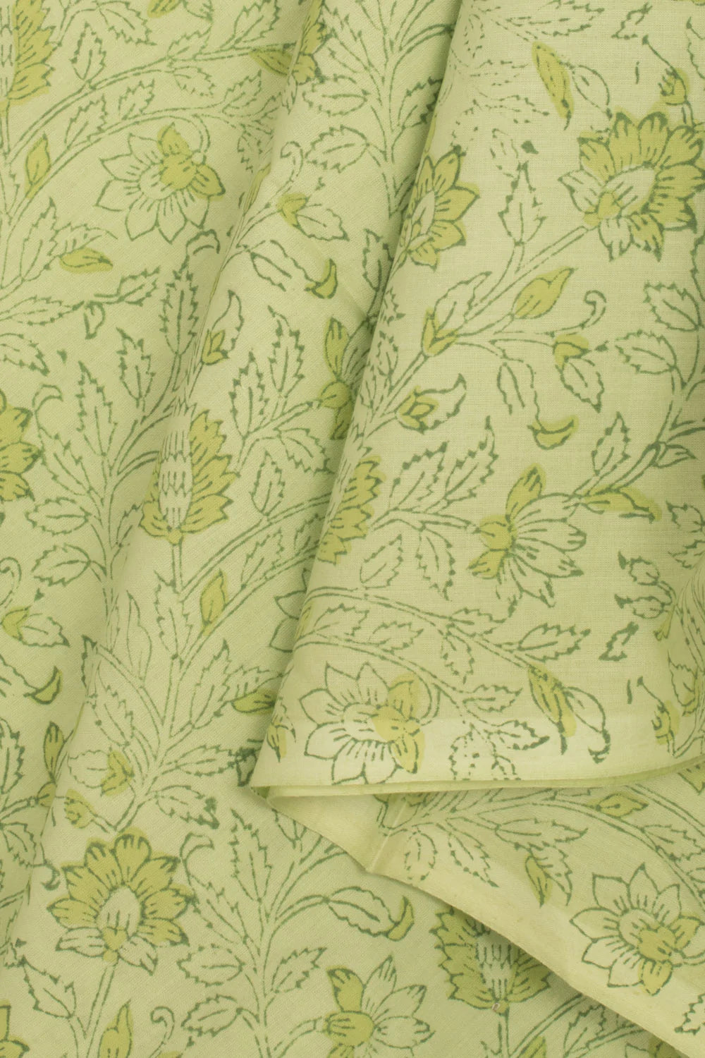 Hand Block Printed Cotton 3-Piece Salwar Suit Material