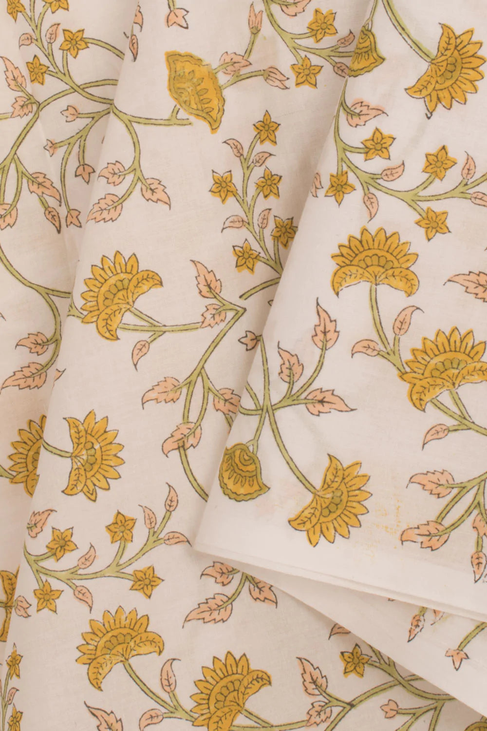 Hand Block Printed Cotton 3-Piece Salwar Suit Material