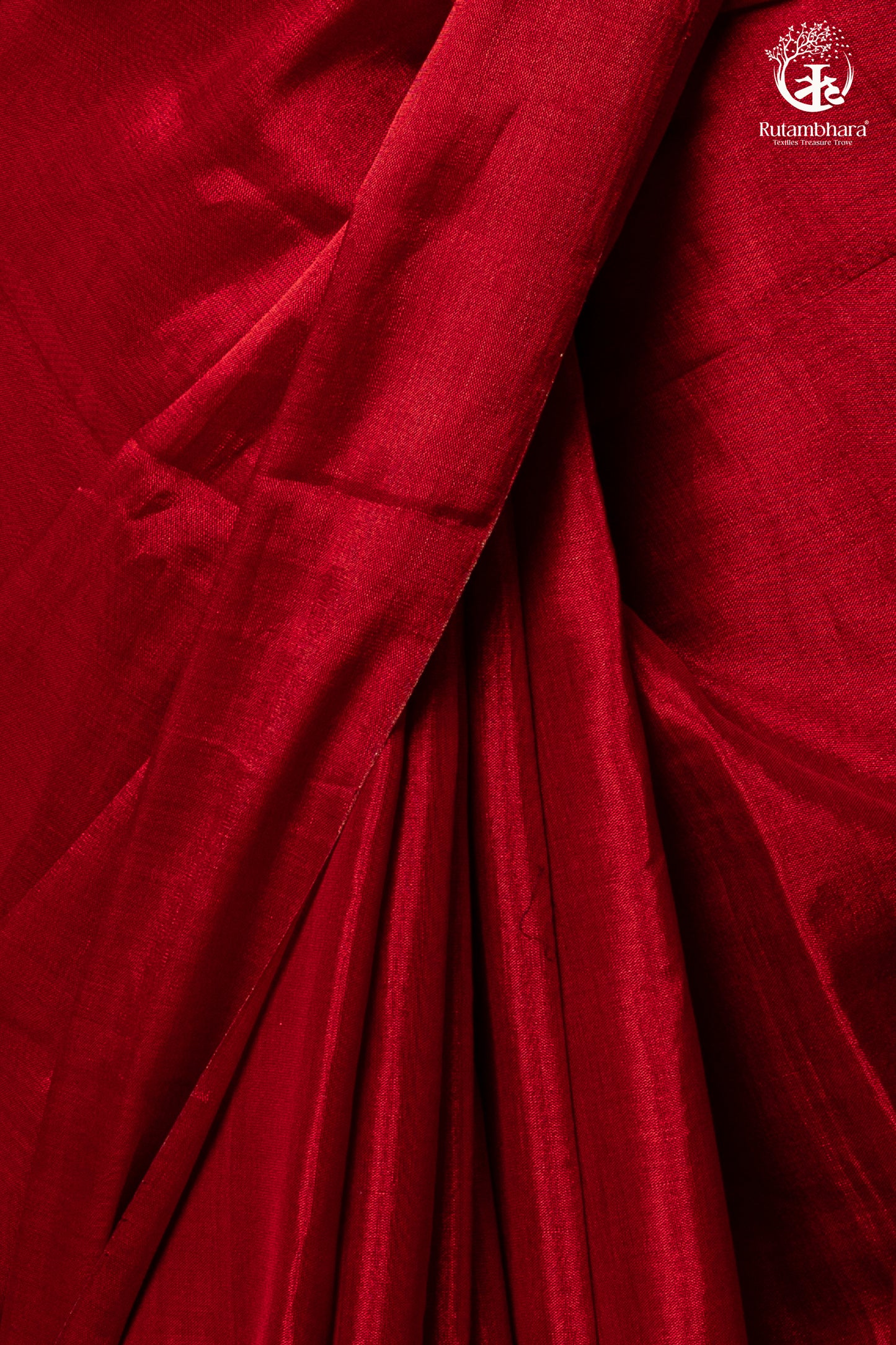 Swarvi - Metallic Rouge Handwoven Chanderi Tissue Saree