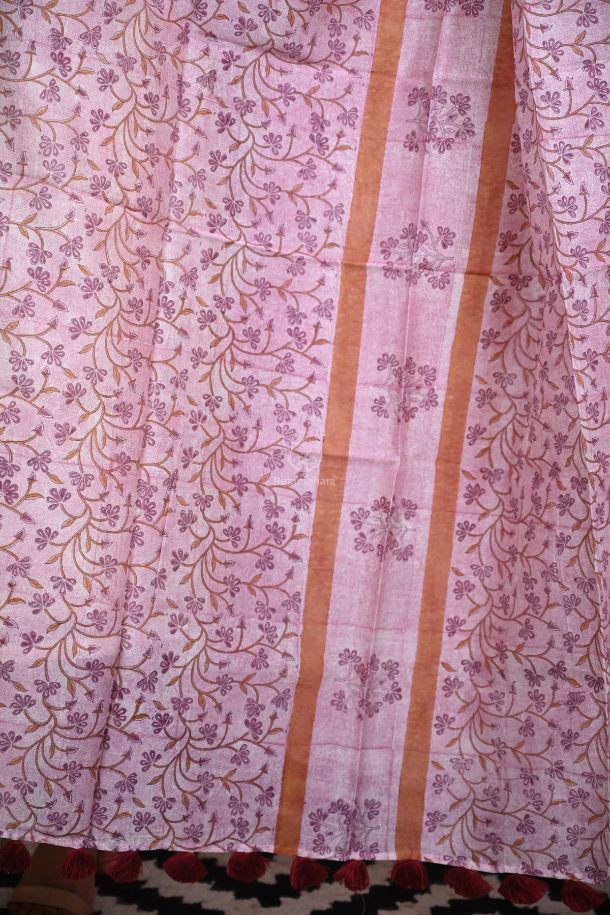 Hand Block Printed Chanderi Dupatta