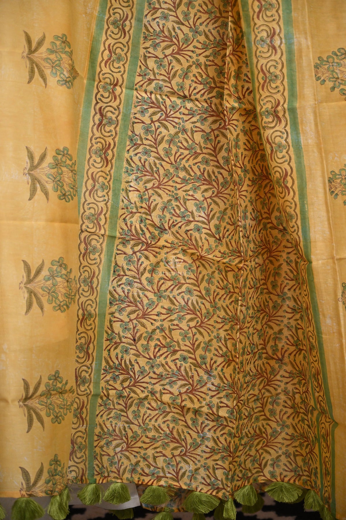Hand Block Printed Chanderi Dupatta