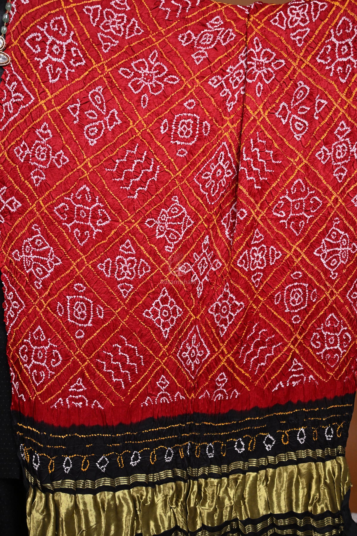 Handcrafted Bandhani Gajji Silk Dupatta