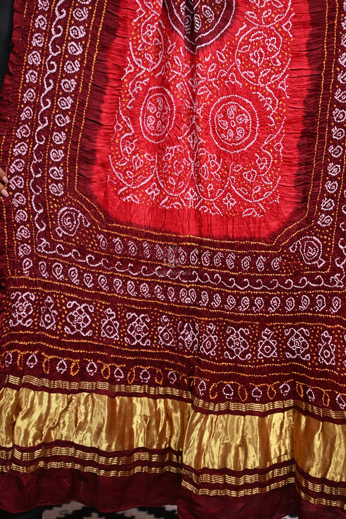 Handcrafted Bandhani Gajji Silk Dupatta