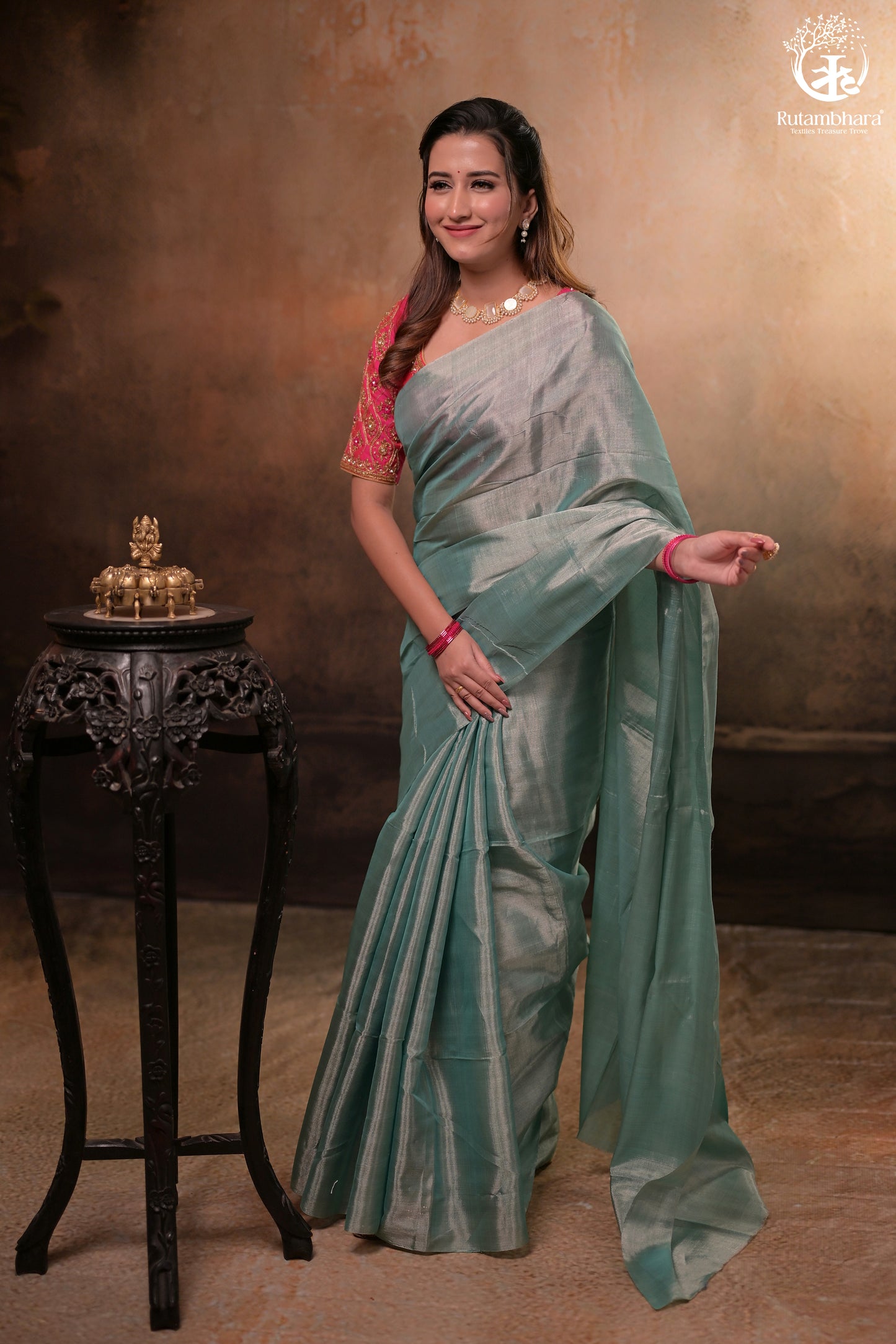 Timeless Elegance Chanderi Tissue in Saree Length - 4-ply Weave