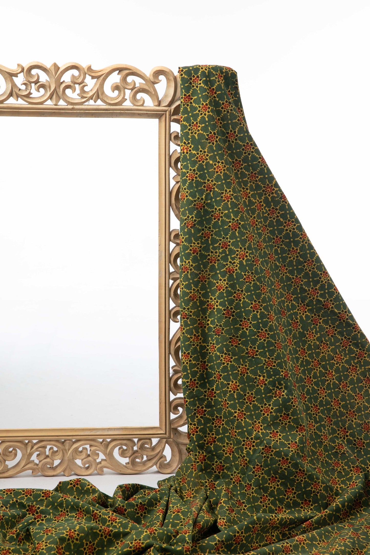 Siyahi - Starry Dusk Ajrakh Cotton Fabric