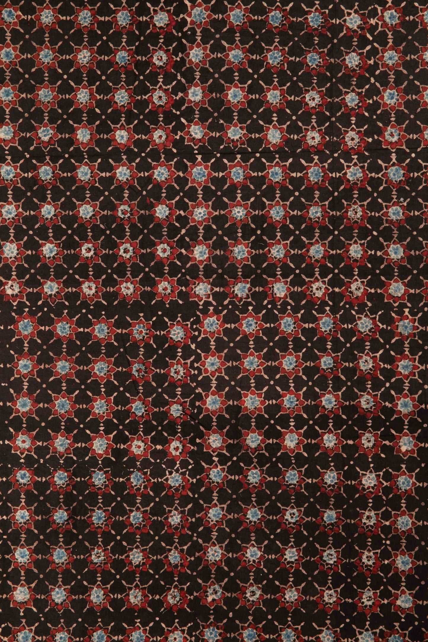 Siyahi - Starry Dusk Ajrakh Cotton Fabric