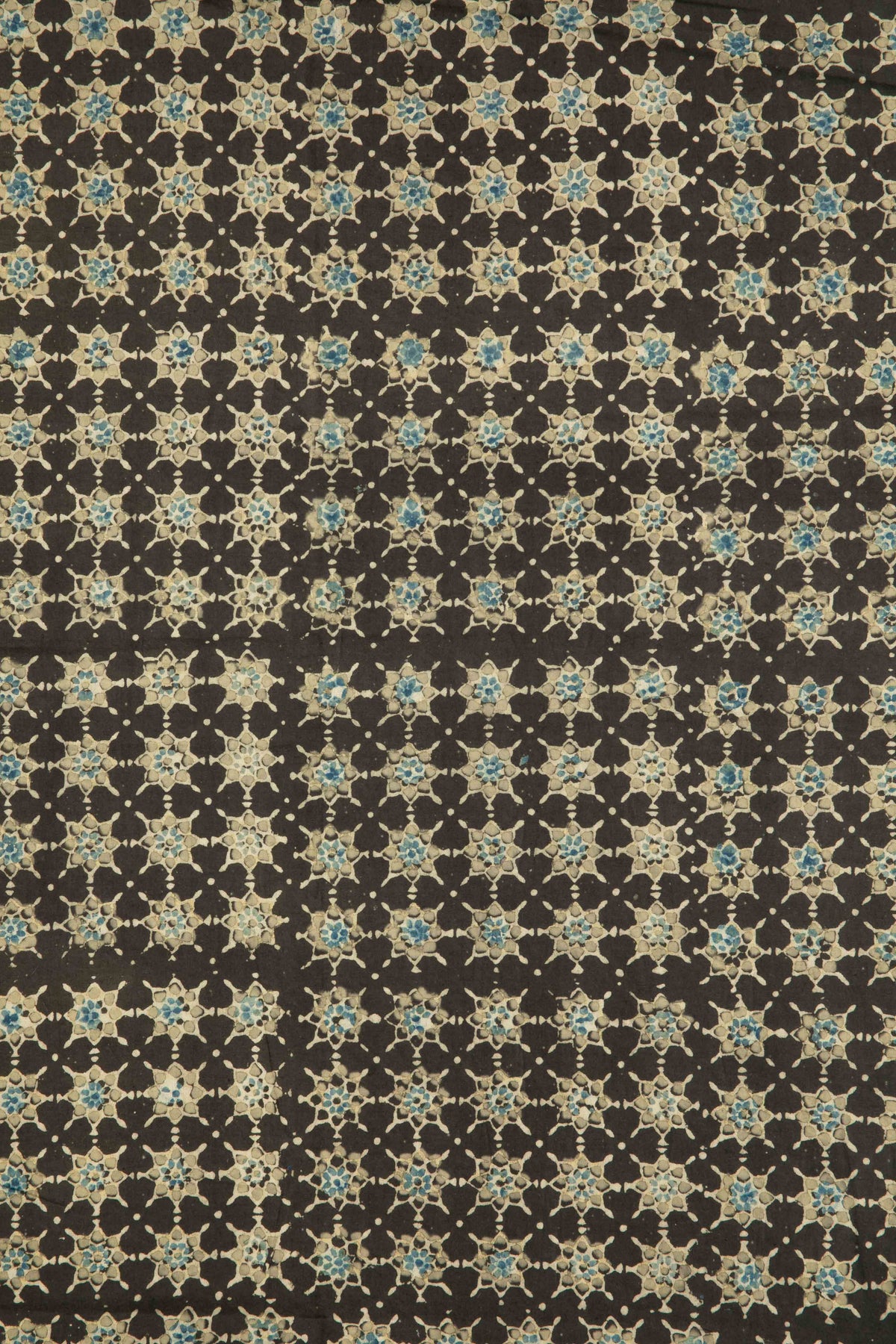 Siyahi - Starry Dusk Ajrakh Cotton Fabric