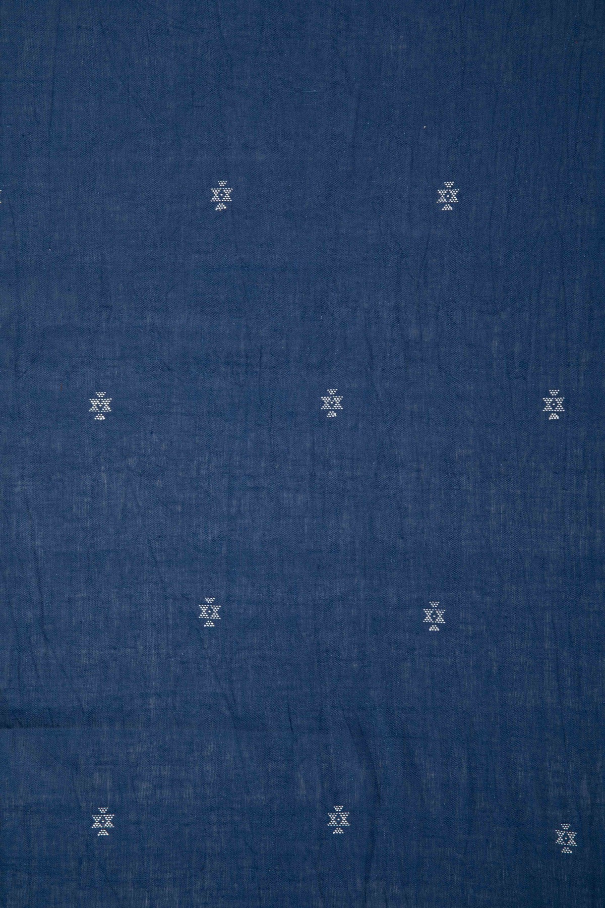 Indigo Kala Cotton Two-Ply with Extra Weft