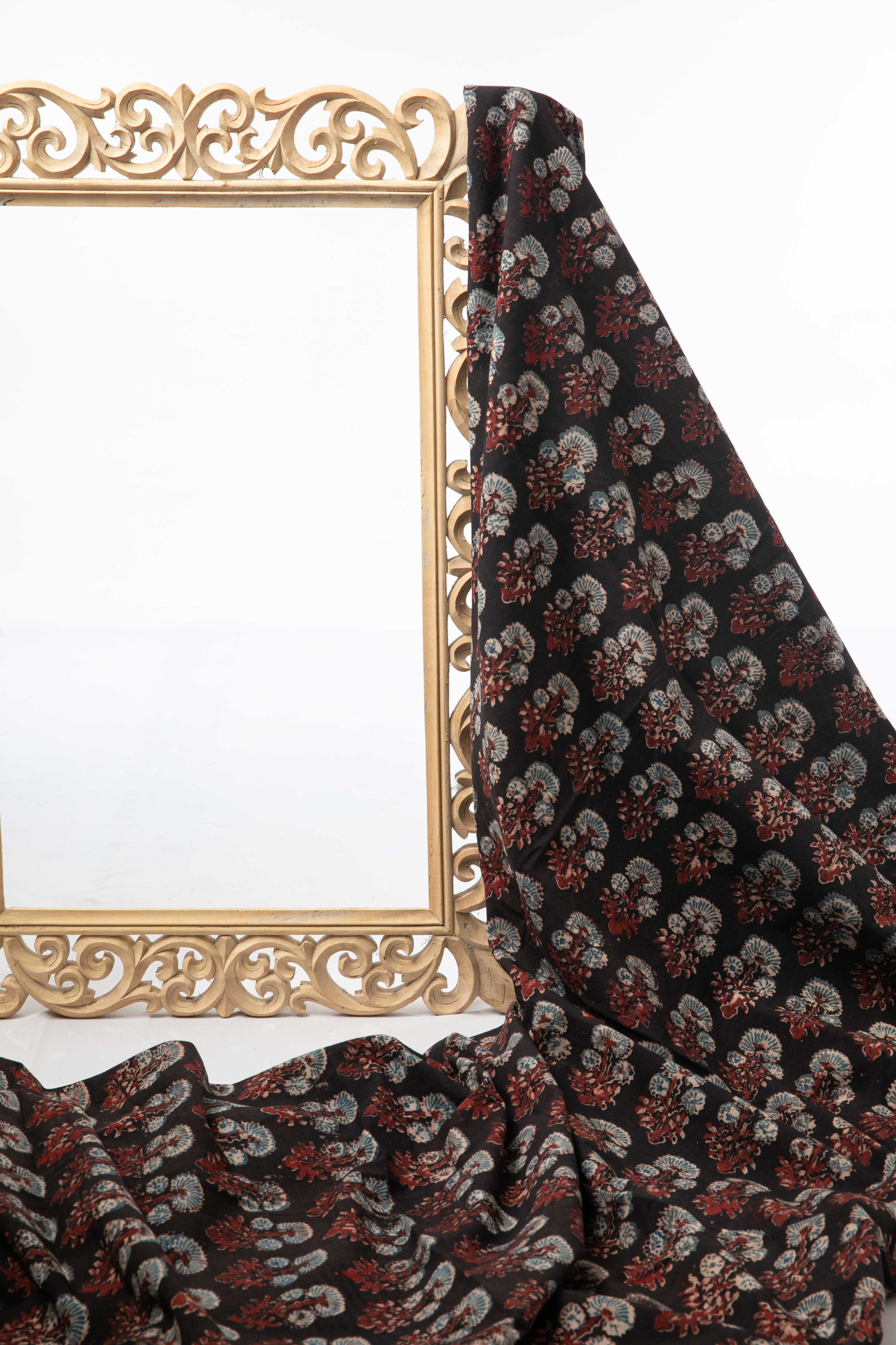 SIYAHI - RUSTIC CHARM AJRAKH COTTON FABRIC