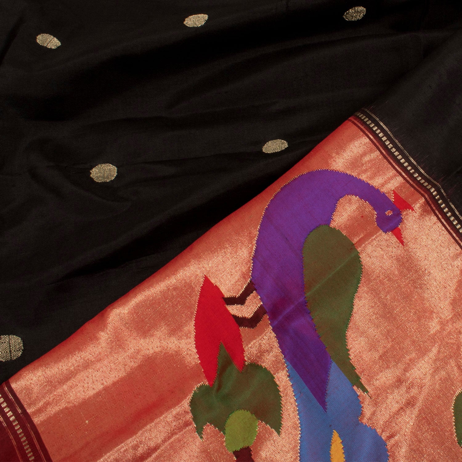 Handwoven Paithani Silk Dupatta