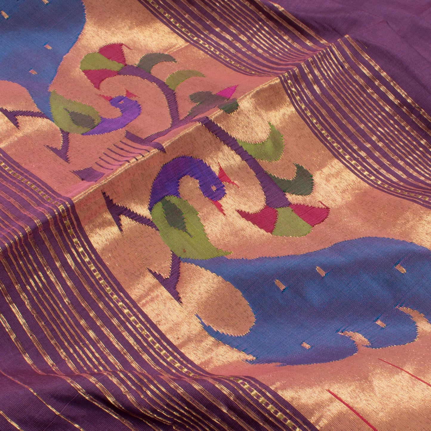Handwoven Paithani Silk Dupatta