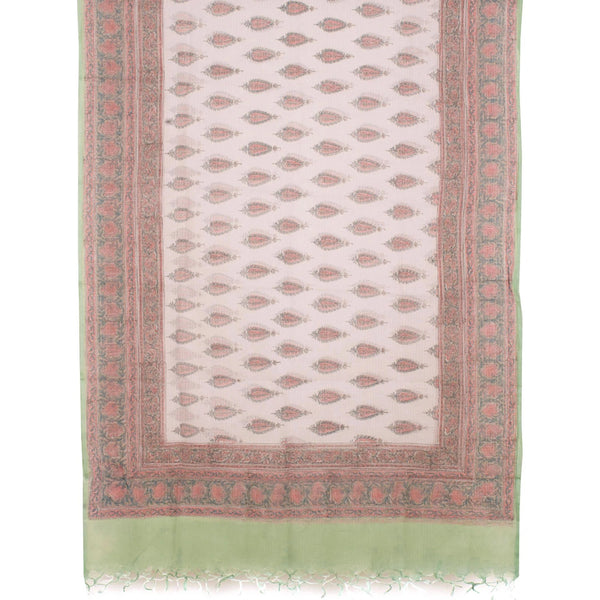 Hand Block Printed Cotton Salwar Suit Material-Rutambhara-RUTAMBHARA