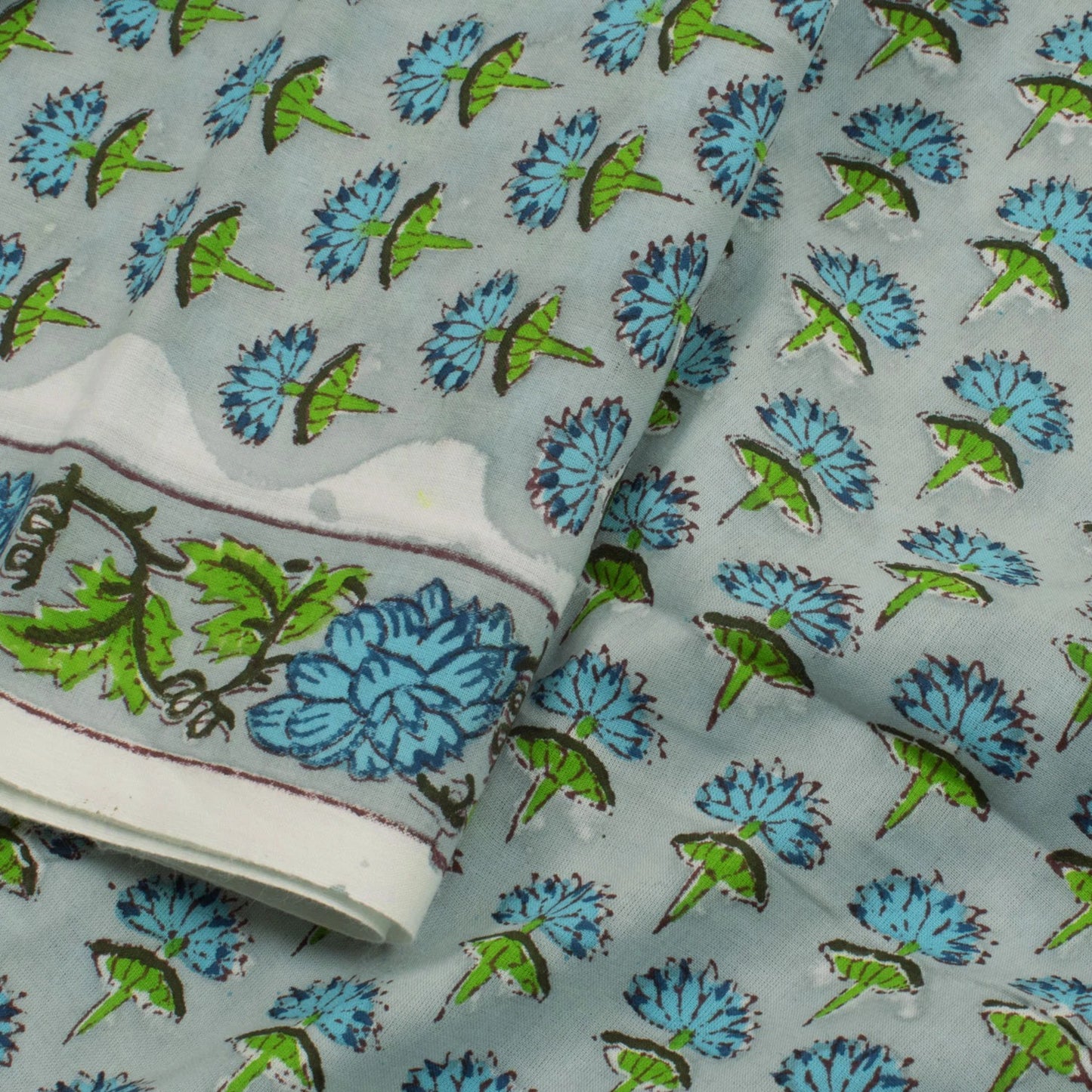 Hand Block Printed Cotton Salwar Suit Material