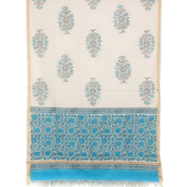 Hand Block Printed Cotton Salwar Suit Material-Rutambhara-RUTAMBHARA