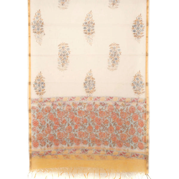 Hand Block Printed Cotton Salwar Suit Material-Rutambhara-RUTAMBHARA