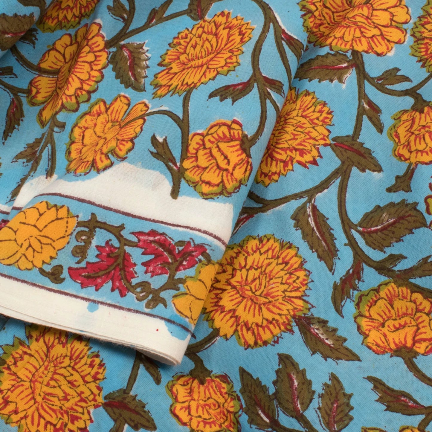 Hand Block Printed Cotton Salwar Suit Material