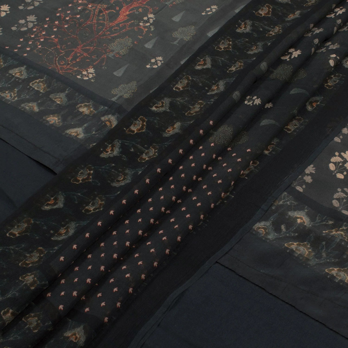 Screen Printed Soft Silk Salwar Suit Material