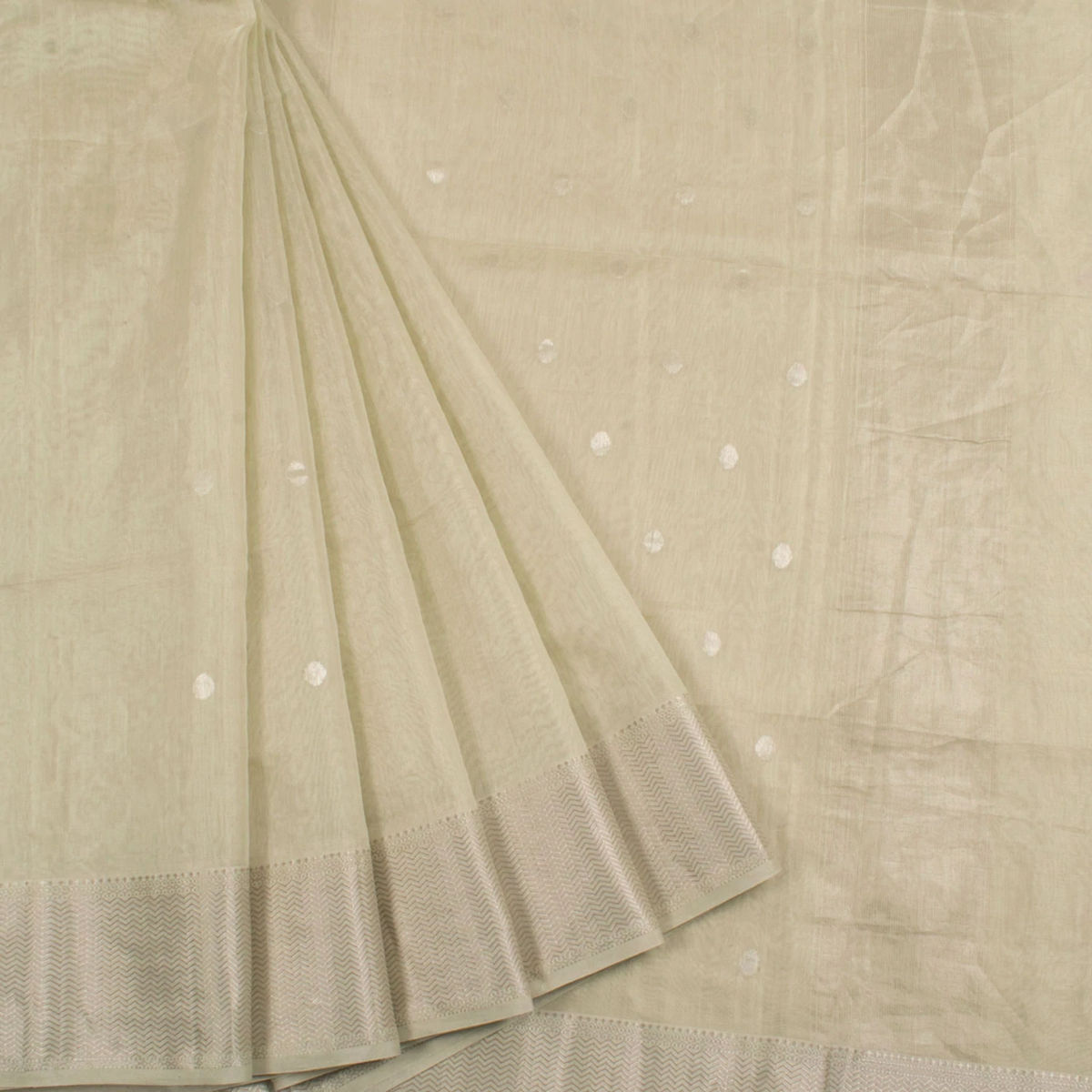 Handwoven Maheshwari Silk Cotton Tissue Saree
