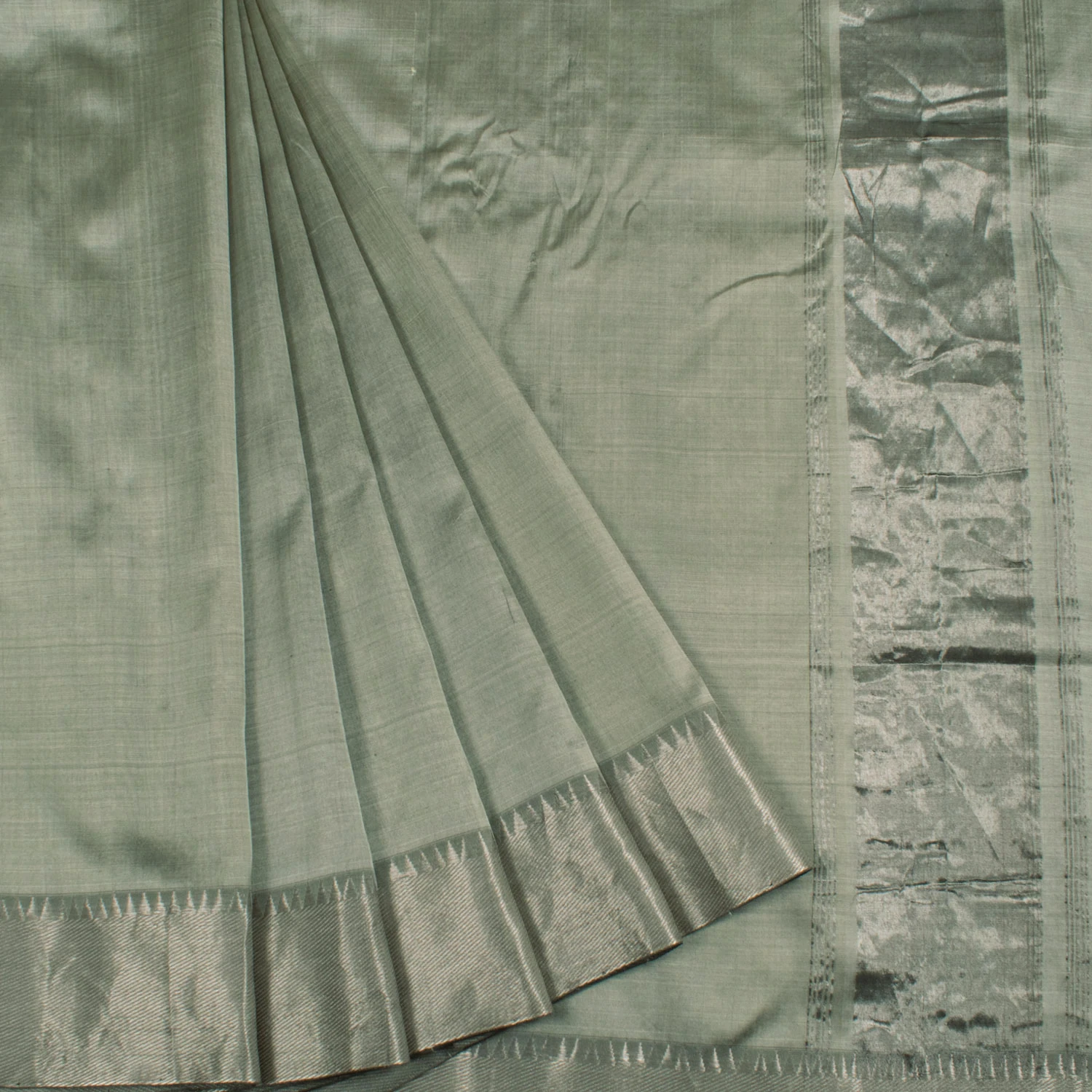 Handwoven Mangalgiri Silk Saree-Rutambhara-RUTAMBHARA