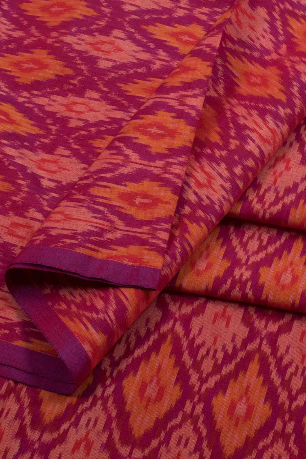 Handloom Ikat Silk Cotton Kurta Material-Rutambhara-RUTAMBHARA