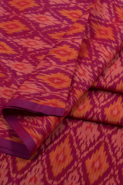 Handloom Ikat Silk Cotton Kurta Material-Rutambhara-RUTAMBHARA