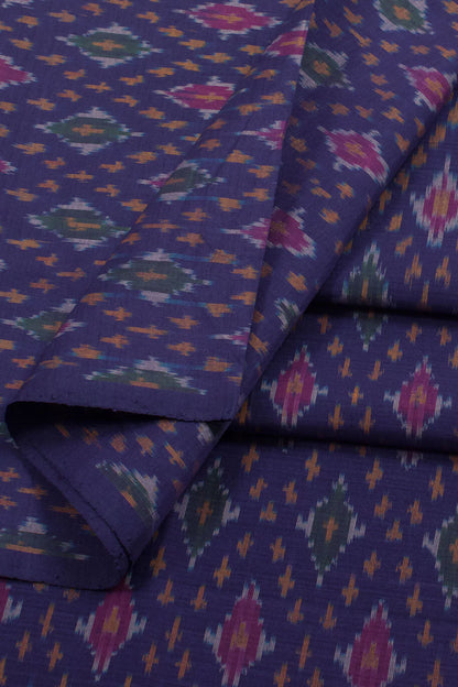 Handloom Ikat Silk Cotton Kurta Material-Rutambhara-RUTAMBHARA