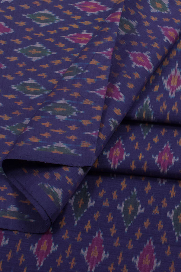 Handloom Ikat Silk Cotton Kurta Material-Rutambhara-RUTAMBHARA