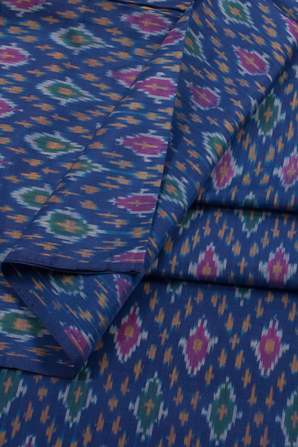 Handloom Ikat Silk Cotton Kurta Material-Rutambhara-RUTAMBHARA