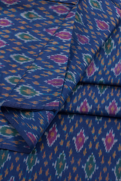 Handloom Ikat Silk Cotton Kurta Material-Rutambhara-RUTAMBHARA