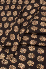 Hand Block Printed Gajji Silk Kurta Material-Rutambhara-RUTAMBHARA