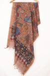 Hand Painted Pen Kalamkari Tussar Silk Dupatta