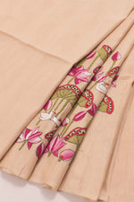 Kantha Embroidered Silk Blouse Material-Rutambhara-RUTAMBHARA
