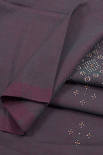 PURPLE TANGALIYA COTTON KURTA MATERIAL-Rutambhara-RUTAMBHARA