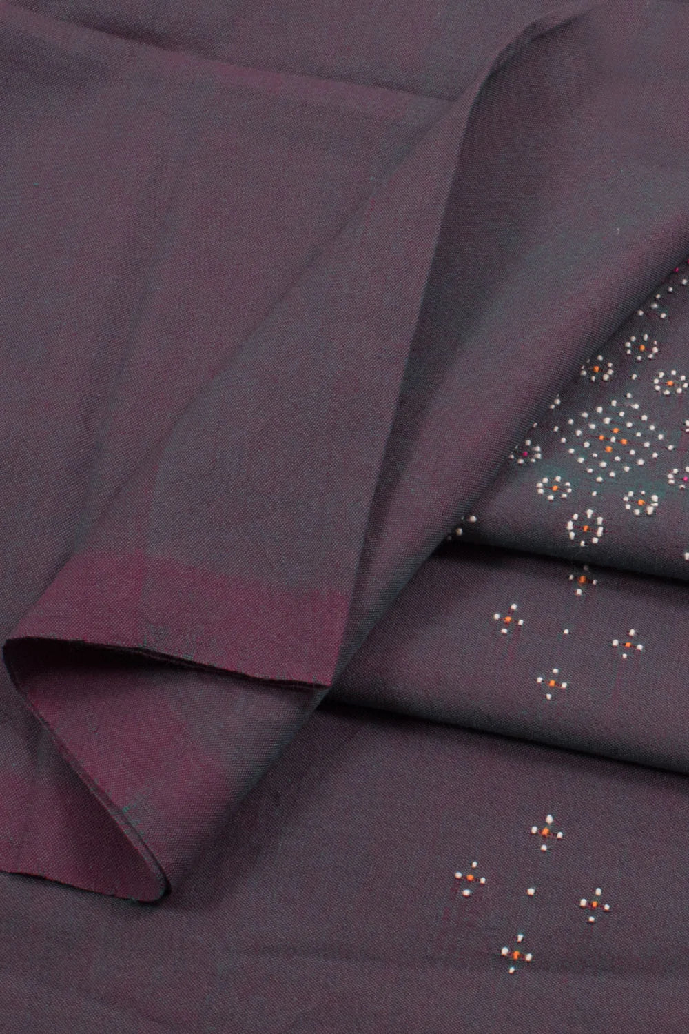 PURPLE TANGALIYA COTTON KURTA MATERIAL-Rutambhara-RUTAMBHARA