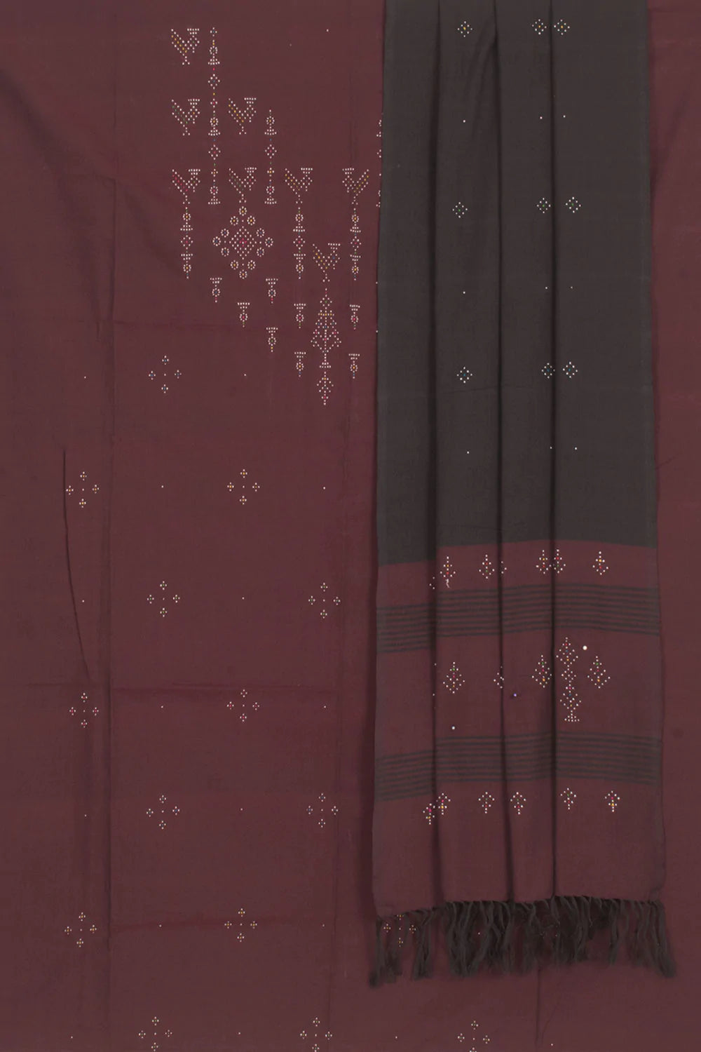 Tangaliya Cotton 2-Piece Salwar Suit Material-Rutambhara-RUTAMBHARA