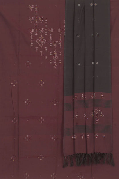 Tangaliya Cotton 2-Piece Salwar Suit Material-Rutambhara-RUTAMBHARA