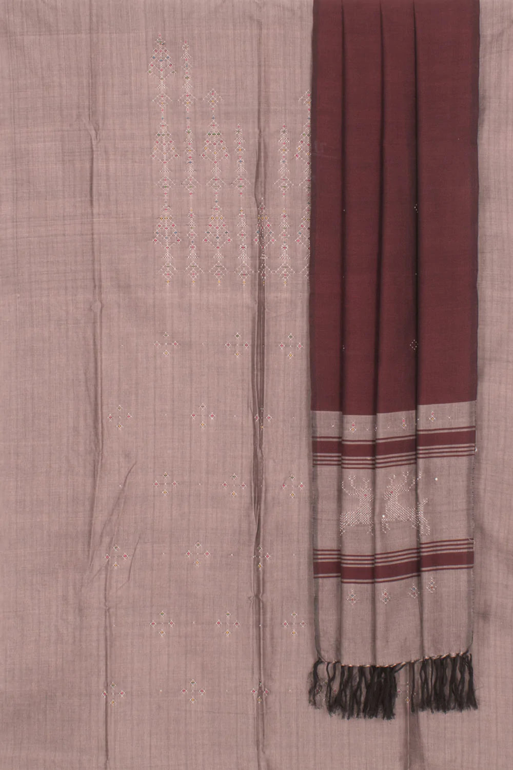 Tangaliya Cotton 2-Piece Salwar Suit Material-Rutambhara-RUTAMBHARA