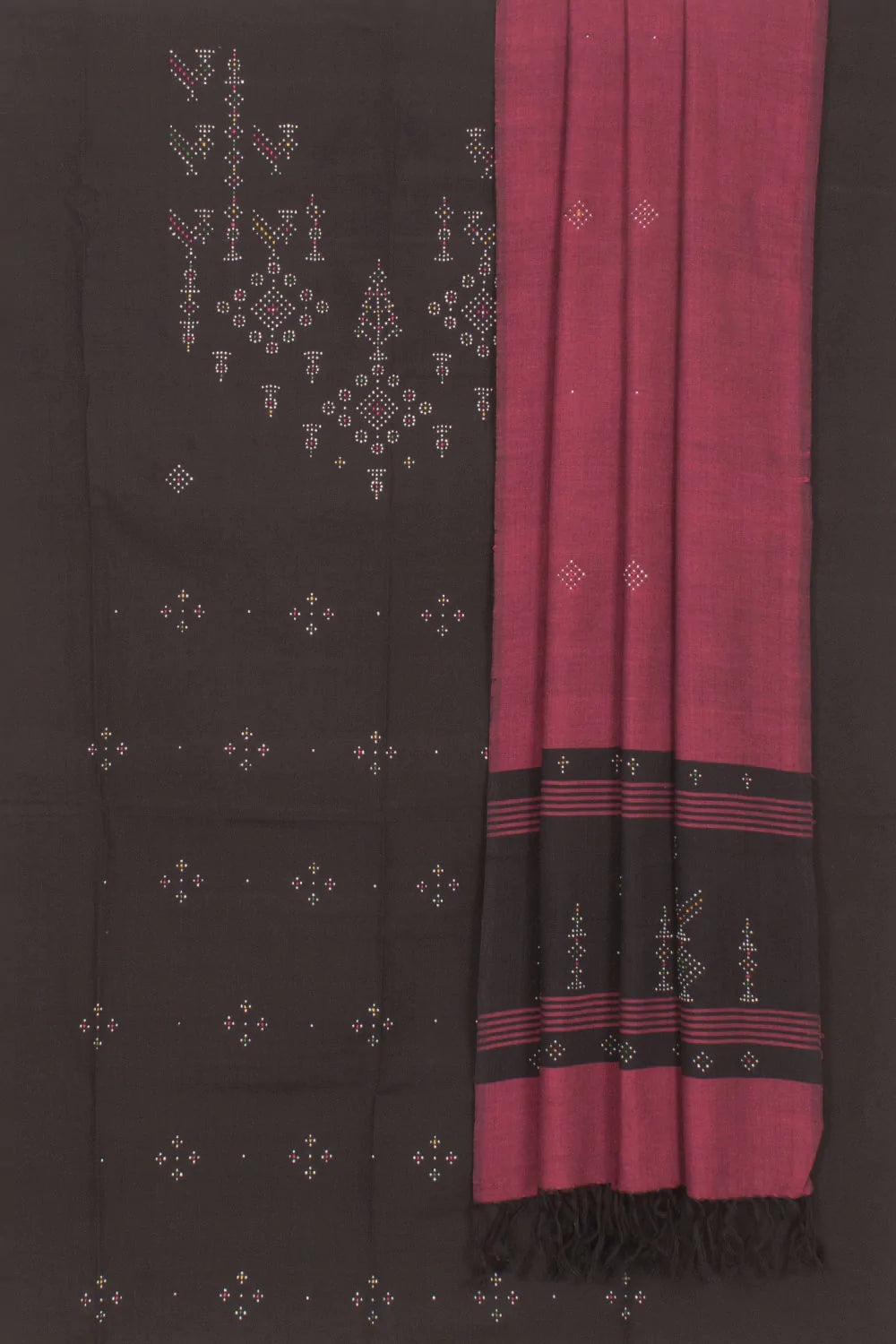 Tangaliya Cotton 2-Piece Salwar Suit Material-Rutambhara-RUTAMBHARA