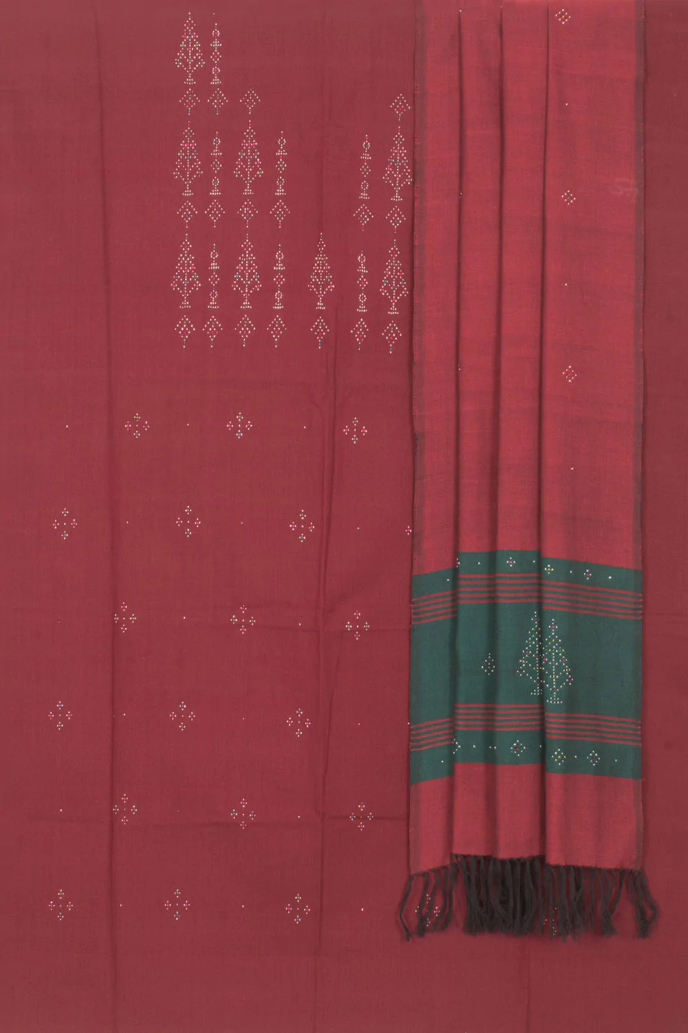 Tangaliya Cotton 2-Piece Salwar Suit Material-Rutambhara-RUTAMBHARA