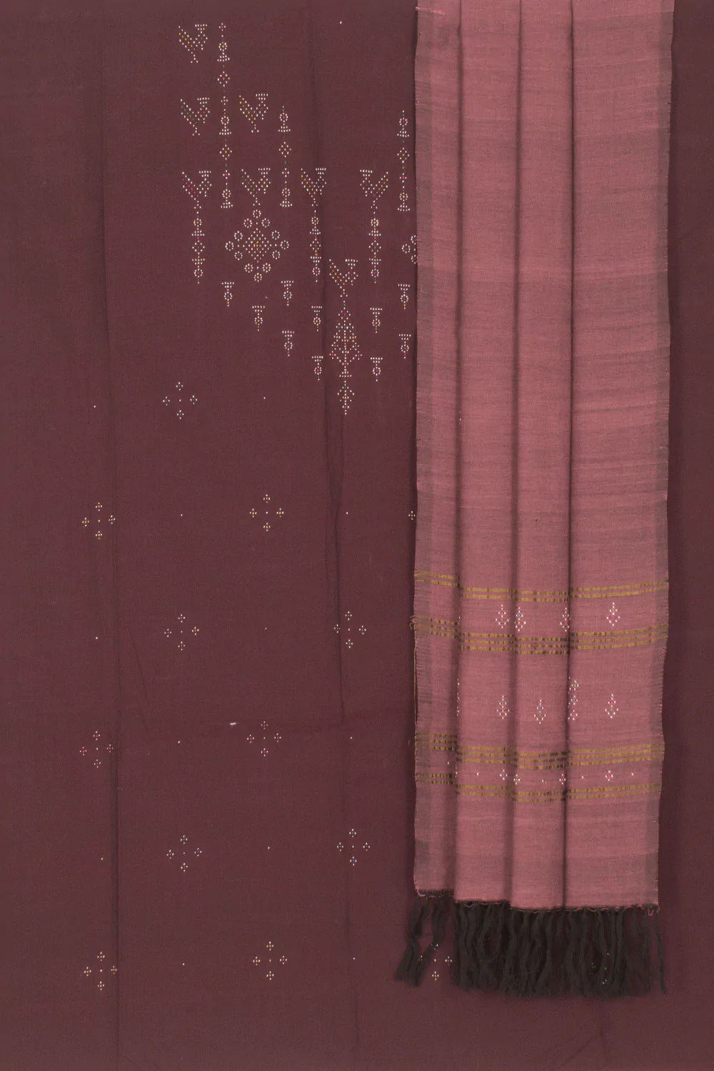 Tangaliya Cotton 2-Piece Salwar Suit Material-Rutambhara-RUTAMBHARA