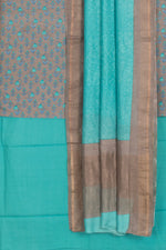 Hand Block Printed Silk Cotton 3-Piece Salwar Suit Material-Rutambhara-RUTAMBHARA