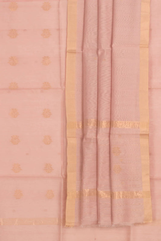 Handloom Chanderi Silk Cotton 2-Piece Salwar Suit Material